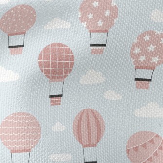 Pink Pattern Hot Air Balloon Waterproof Canvas
