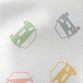 Colored Car Silhouettes Waterproof Canvas