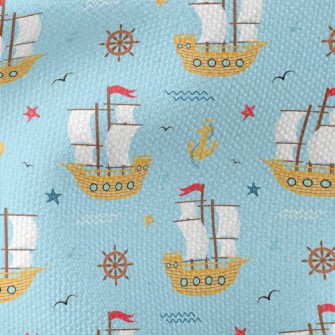 Sailboat And Anchor Waterproof Canvas