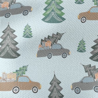 Truck And Christmas Tree With  Waterproof Canvas