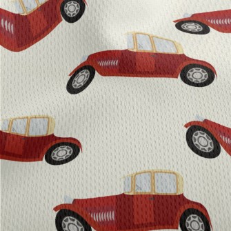 Classic Retro Cars Athletic Mesh Flat Back