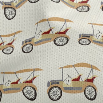 Vintage Golf Cart Athletic Mesh Flat Back