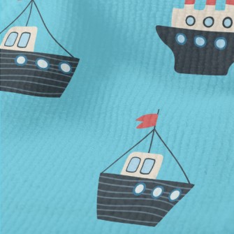 Ship Sailing On The Sea Terry