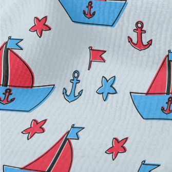 Cute Sailboat Doodle Terry
