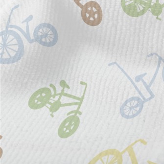 Colorful Bicycle Silhouette Terry