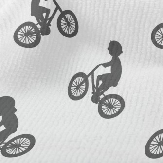 Children Riding Bicycles Silho Terry