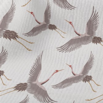 Chinese Traditional White Cran Terry