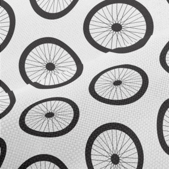 Bicycle Wheel Pattern Performance Linen