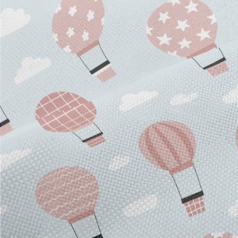 Pink Pattern Hot Air Balloon Performance Linen