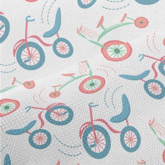 Cartoon Retro Bicycle Performance Linen
