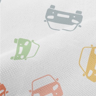 Colored Car Silhouettes Performance Linen
