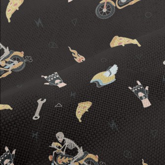 Skeleton Riding A Motorcycle Performance Linen