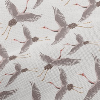 Chinese Traditional White Cran Performance Linen