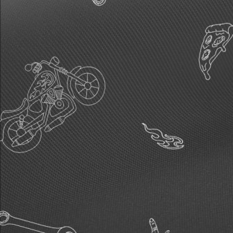 Motorcycle And Helmet Twill