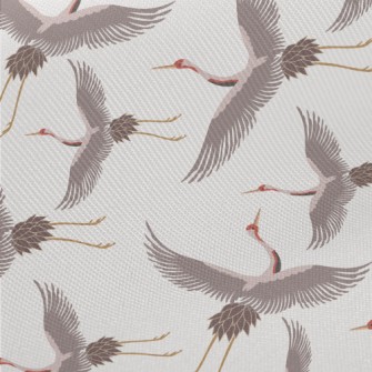 Chinese Traditional White Cran Twill