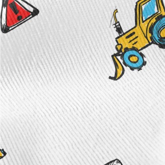Cartoon Construction Vehicles Standard Corduroy