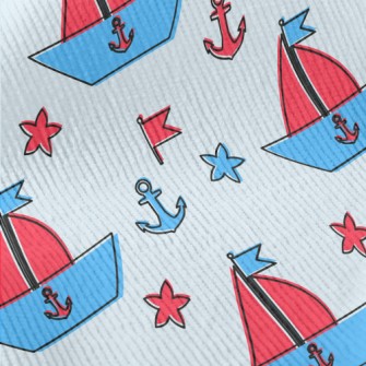 Cute Sailboat Doodle Standard Corduroy