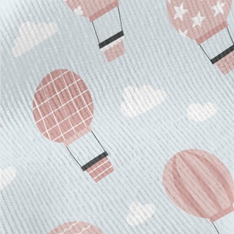 Pink Pattern Hot Air Balloon Standard Corduroy