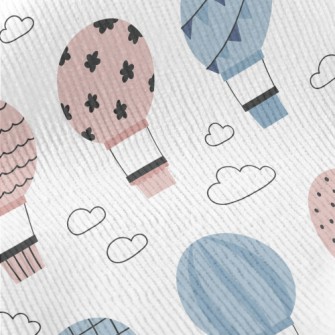 Blue And Pink Pattern Hot Air  Standard Corduroy