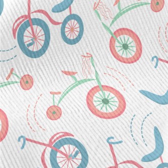 Cartoon Retro Bicycle Standard Corduroy