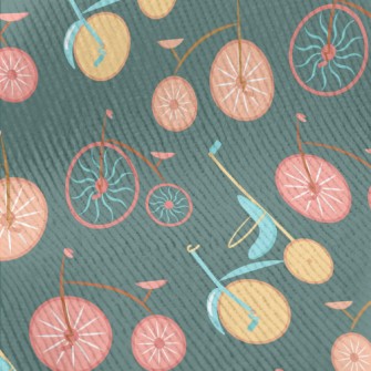 Colorful Retro Bicycle Standard Corduroy