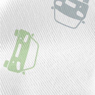 Colored Car Silhouettes Standard Corduroy