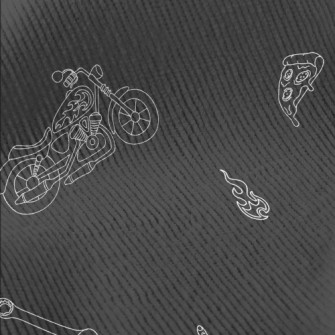 Motorcycle And Helmet Standard Corduroy