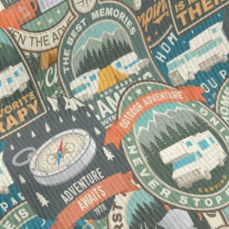 Summer Camping Logo Standard Corduroy