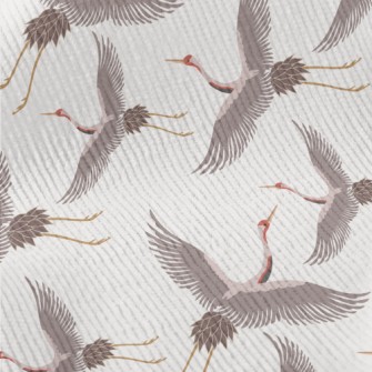 Chinese Traditional White Cran Standard Corduroy