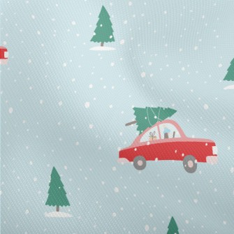 Christmas Tree And Red Car Dobby