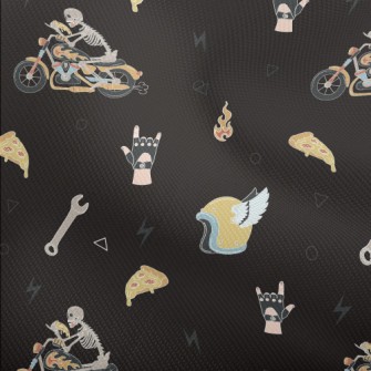 Skeleton Riding A Motorcycle Dobby