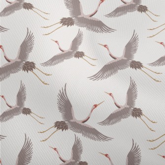 Chinese Traditional White Cran Dobby