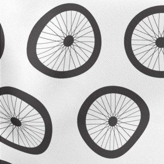 Bicycle Wheel Pattern Stretch Ponte