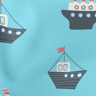 Ship Sailing On The Sea Stretch Ponte
