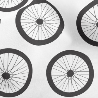 Bicycle Wheel Pattern Micro Fleece