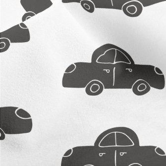 Black Car Graffiti Micro Fleece