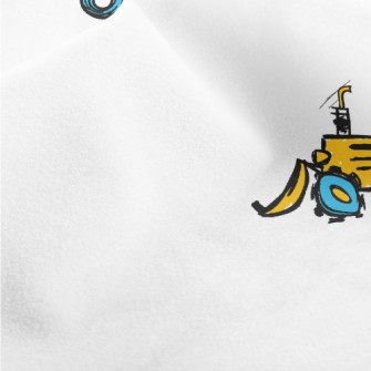 Cartoon Construction Vehicles Micro Fleece