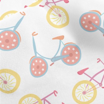 Colorful And Cute Bicycle Micro Fleece
