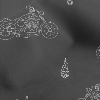 Motorcycle And Helmet Micro Fleece