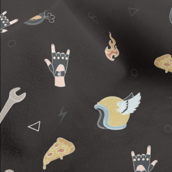 Skeleton Riding A Motorcycle Micro Fleece