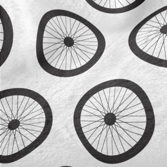 Bicycle Wheel Pattern Minky