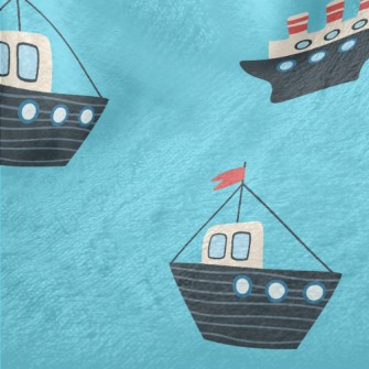 Ship Sailing On The Sea Minky