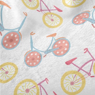 Colorful And Cute Bicycle Minky
