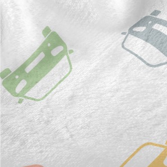 Colored Car Silhouettes Minky
