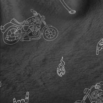 Motorcycle And Helmet Minky