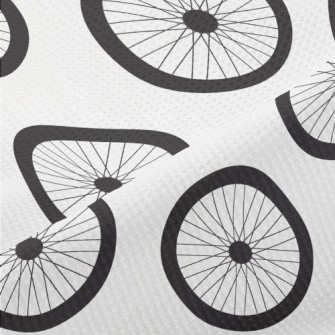 Bicycle Wheel Pattern Piqué