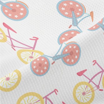 Colorful And Cute Bicycle Piqué