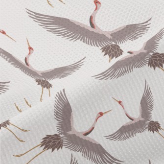 Chinese Traditional White Cran Piqué