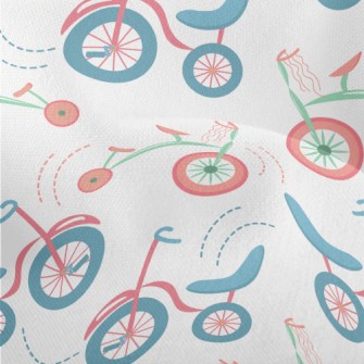 Cartoon Retro Bicycle Lightweight Performance Linen