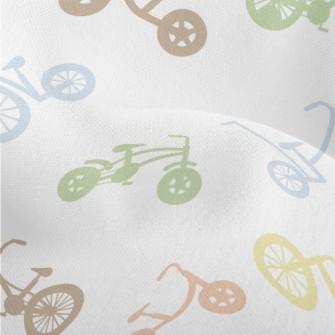 Colorful Bicycle Silhouette Lightweight Performance Linen